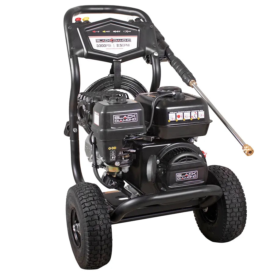 Black Diamond® Pressure Washer - 208cc, 3300PSI, 2.5 GPM BD3325