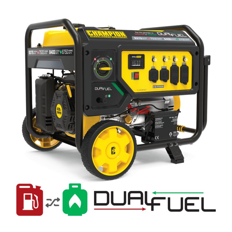 Champion 7500W Electric Start Dual Fuel Generator (100161)